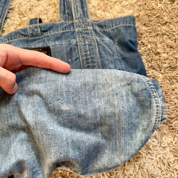 Denim & Supply Ralph Lauren Embroidered Aztec Western Jean Tote Shopper Bag - Picture 13 of 16